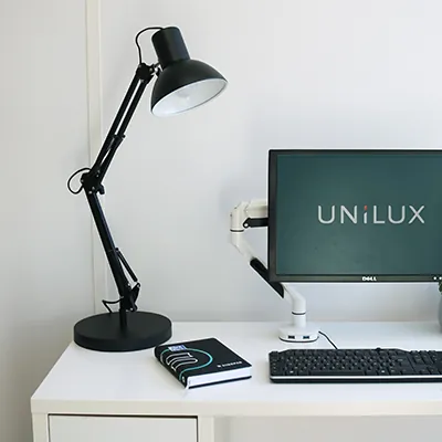Lampe de bureau Mamboled 2.0 Unilux LED grise - Luminaires bureau, Ergonomie bureautique -4