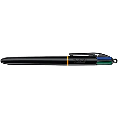 Stylo bille BIC 4 Couleurs Pro Rétractable – Corps Noir Laqué - Stylos billes-2