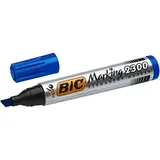 Marqueur permanent BIC Marking 2300 Ecolutions pointe biseautée Bleu – Lot de 12 - Marqueurs, Feutres craies