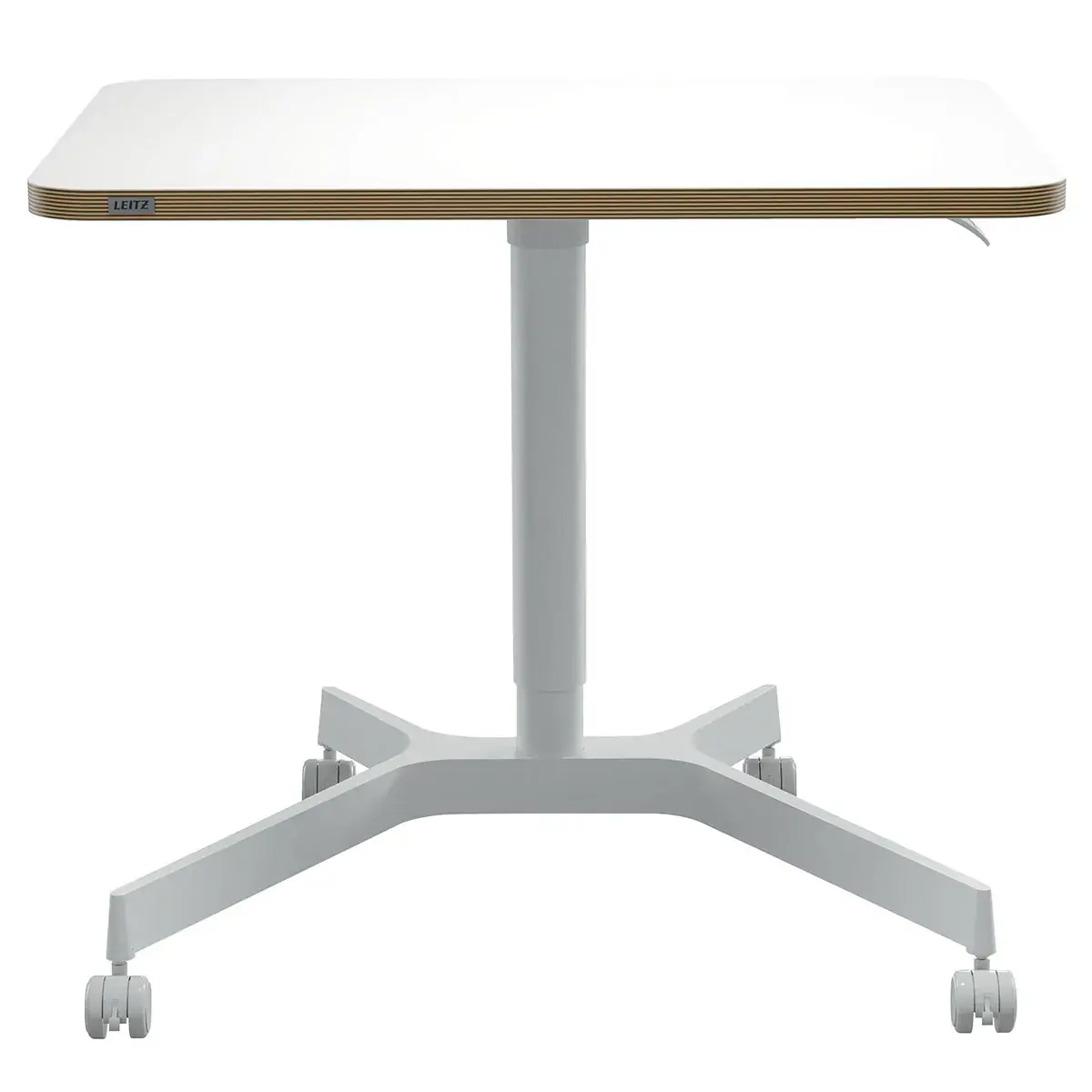 Bureau de coworking assis-debout manuel Leitz Ergo blanc 80×60 cm + H 75–114 cm - Bureaux, Tables de travail