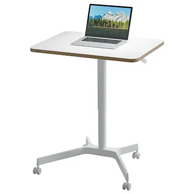 Bureau de coworking assis-debout manuel Leitz Ergo blanc 80×60 cm + H 75–114 cm - Mobilier coworking-2