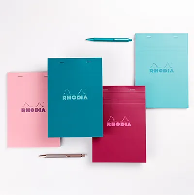 Bloc note agrafé Rhodia Reflets Pastel N°13 5/5 - 80 feuillets - 14,5 x 10,3 cm - Blocs notes, Cahiers-7
