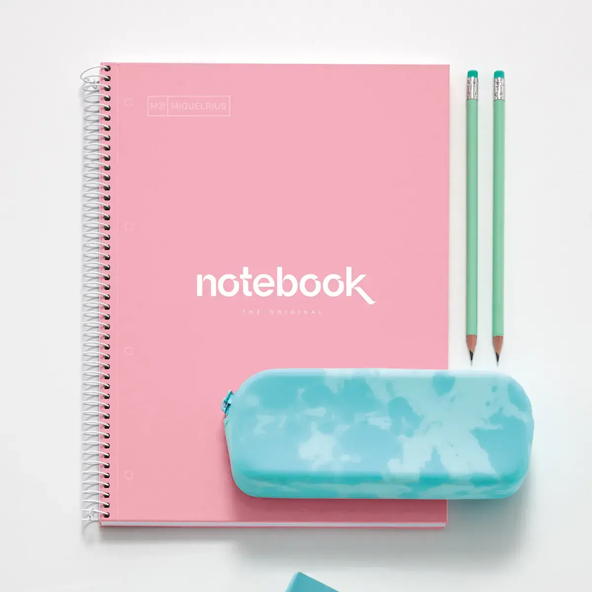 Bloc note Notebook A4 Emotion 80F Quadrillé 5x5 90g - Rose - Cahiers et blocs notes-3
