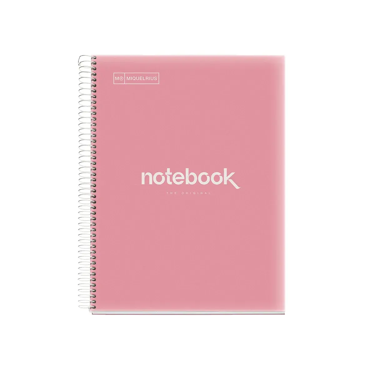 Bloc note Notebook A4 Emotion 80F Quadrillé 5x5 Couverture Polypro - Corail - Cahiers et blocs notes