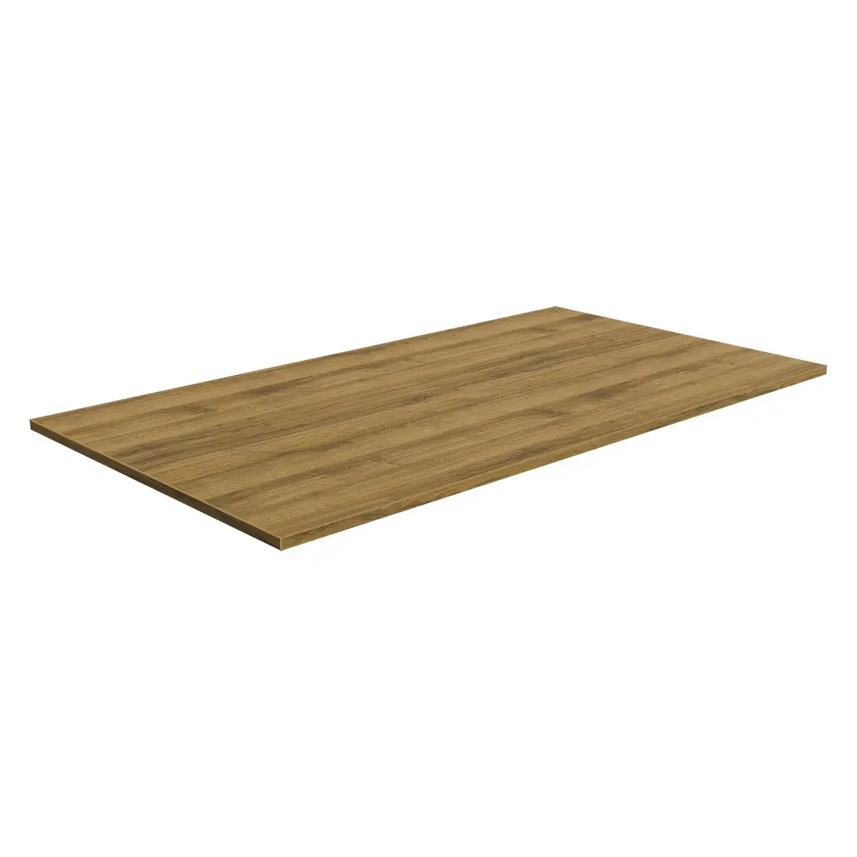 Plateau chêne Sherman 134,5 x 74,5 cm pour table Square 140 - Tablettes Bois Mélaminé