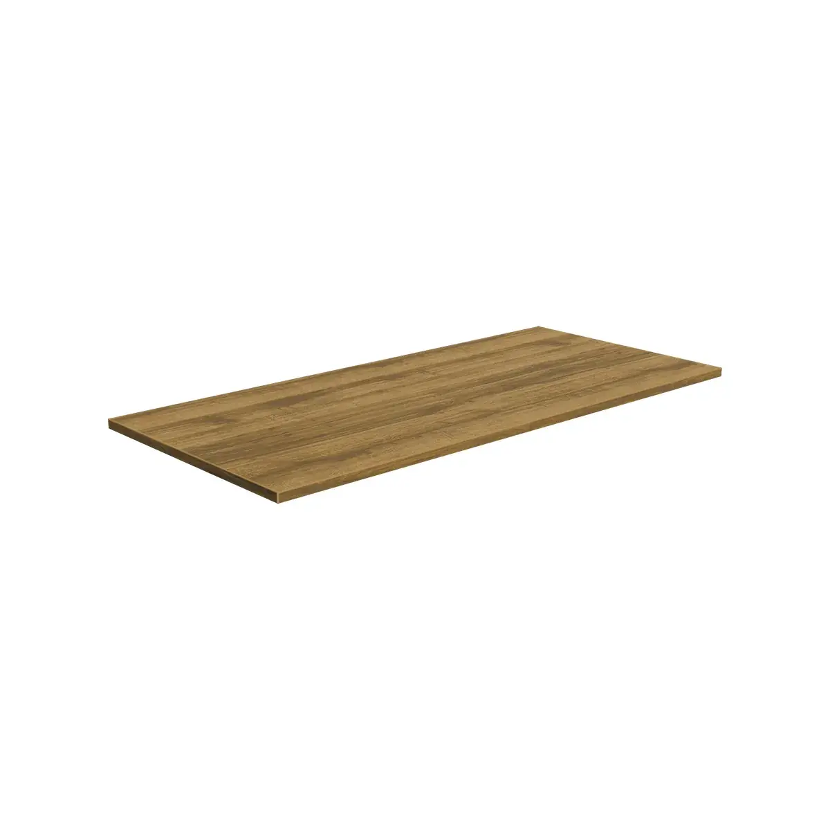 Tablette Square finition chêne Sherman cognac – L 114,5 x l 54,5 x H 1,9 cm - Plateaux pour rayonnage magasin