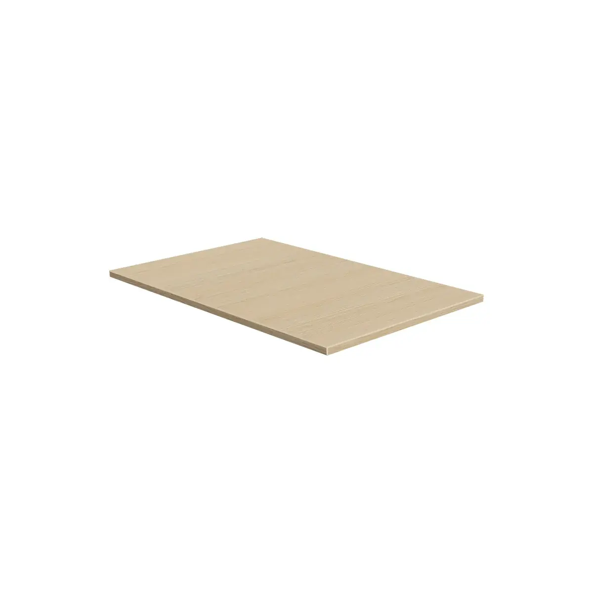 Plateau chêne Vicenza 57,5 x 84,7 cm pour gondole centrale Square 60 - Plateaux pour rayonnage magasin