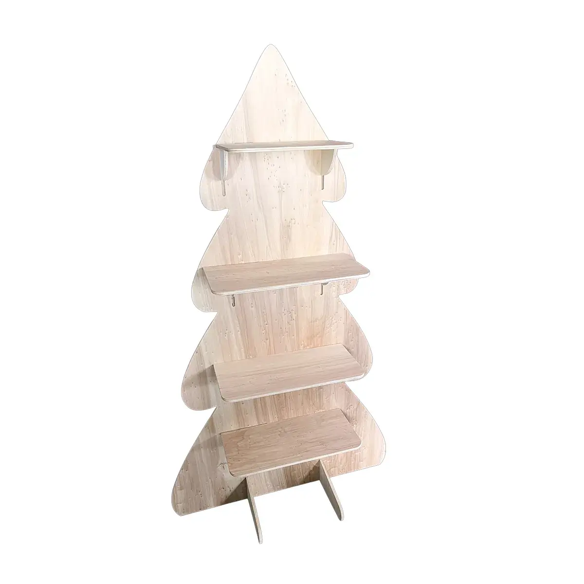 Étagère sapin bois peuplier 80 x 41 x H 140 cm - Présentoir bois - Étagères magasins, Présentoirs bois-2
