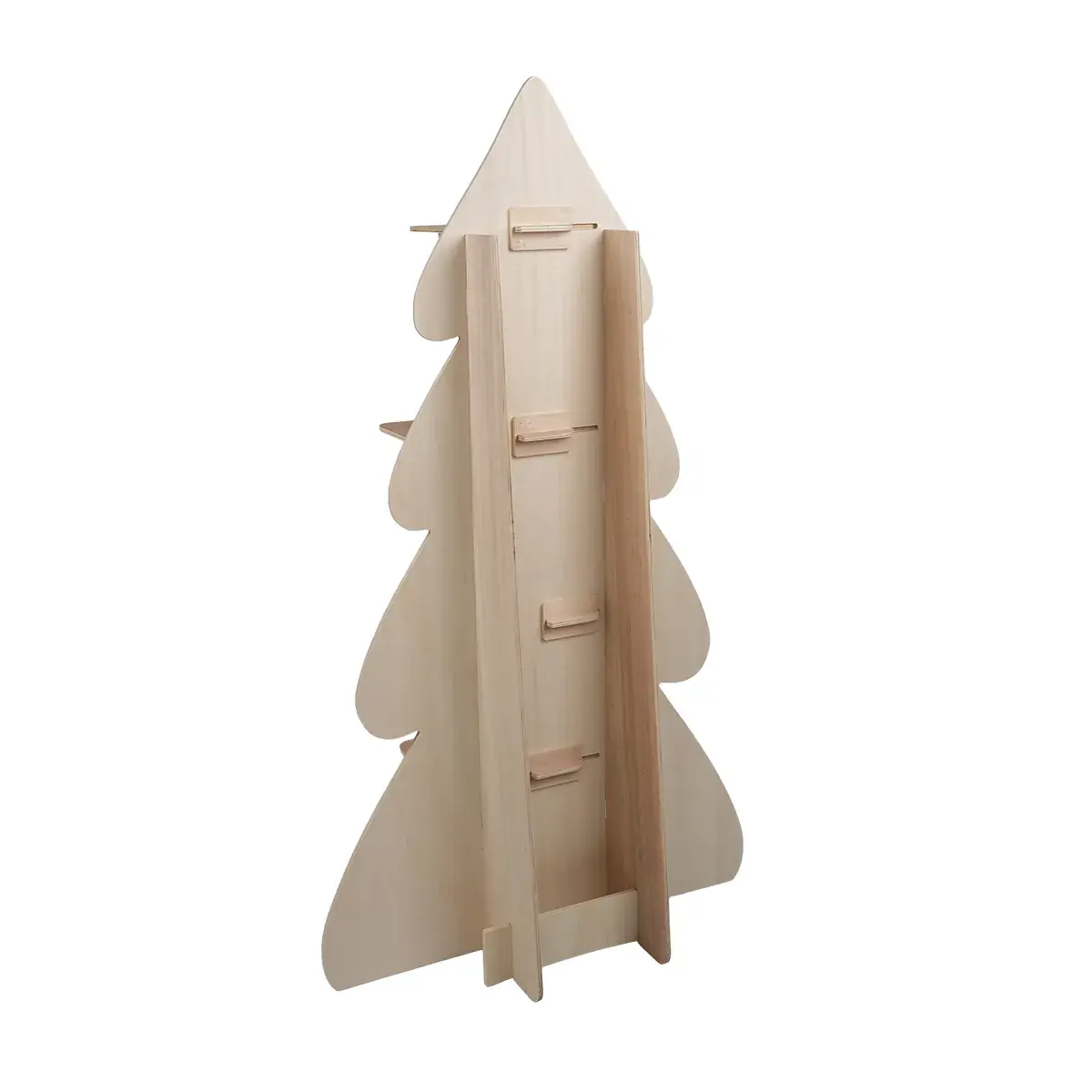 Étagère sapin bois peuplier 80 x 41 x H 140 cm - Présentoir bois - Étagères magasins, Présentoirs bois-5