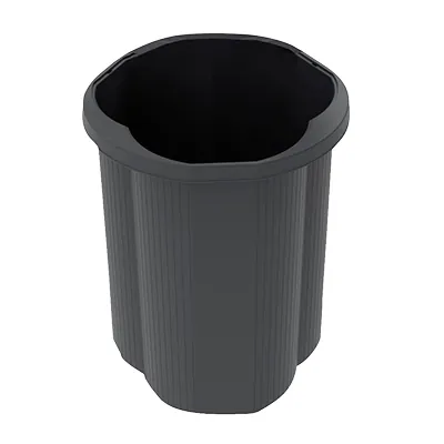 Poubelle de tri sélectif 50L plastique recyclé – Exacompta ECOBLACK - Poubelles professionnelles