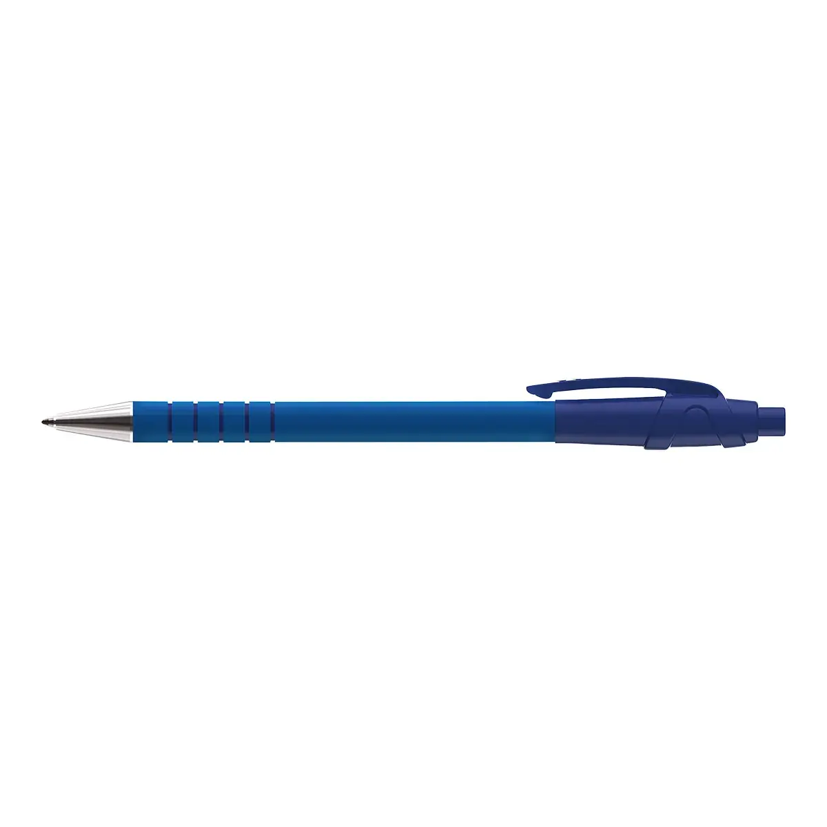 Stylo bille Papermate Flexgrip Ultra Bleu rétractable pointe moyenne 1 mm - Pack de 12 - Stylos billes-3