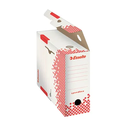 Boîte d'archives Esselte Speedbox 100 mm blanc montage automatique - Boîtes archives, Boîtes de transfert-3