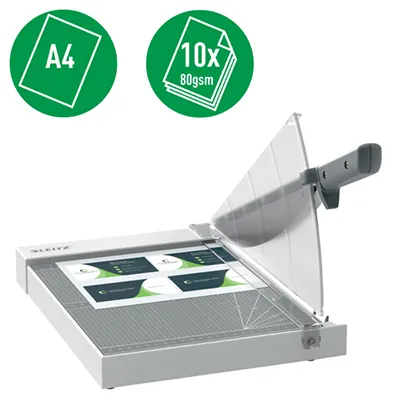 Guillotine papier A4 Leitz Precision Home Office - 10 feuilles - Guillotines papier, Rogneuses papier -2