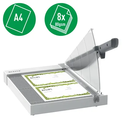 Guillotine papier A4 Leitz Precision Home - Capacité 8 feuilles - Guillotines papier, Rogneuses papier, Plaques de découpe-2
