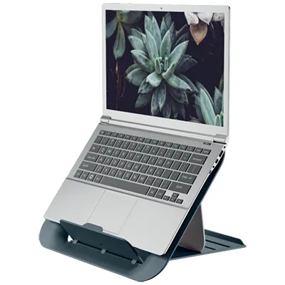 Support pour ordinateur portable Leitz Ergo Cozy gris – réglable 13 à 17 - Luminaires bureau, Ergonomie bureautique -4
