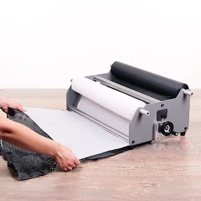 Dérouleur papier de comptoir 2 rouleaux 50 cm à poser - Dévidoirs papiers cadeaux et bolducs-2