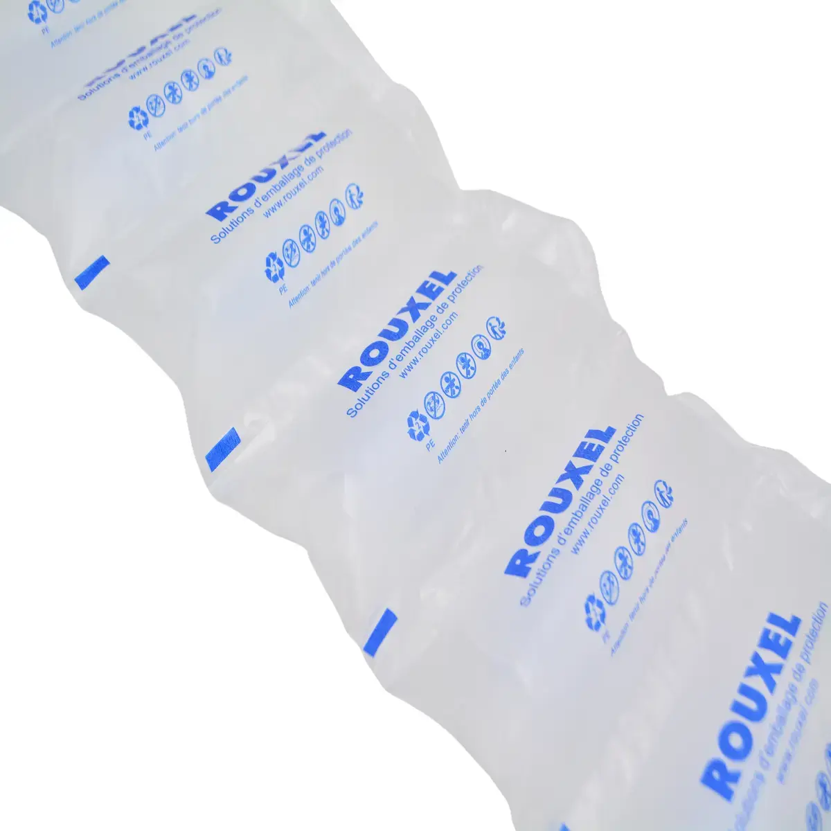 Rouleau de film pour machine coussin d'air 200x100mm PEHD 20µ – Rouleau de 300m - Plastique bulle emballage, Papier bulle, Film bulle