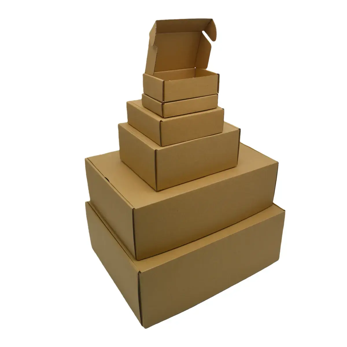 Carton d'expédition brun 13x8,5x2,6 cm – Boîte carton kraft renforcé 450g – fermeture sans adhésif - Lot de 20 - Cartons d'expédition, Boîtes carton-2