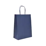Sacs kraft bleu marine poignées torsadées 26+12x33 cm – Paquet de 100 - Sacs cadeaux, Boîtes cadeaux & Coffrets fête des pères