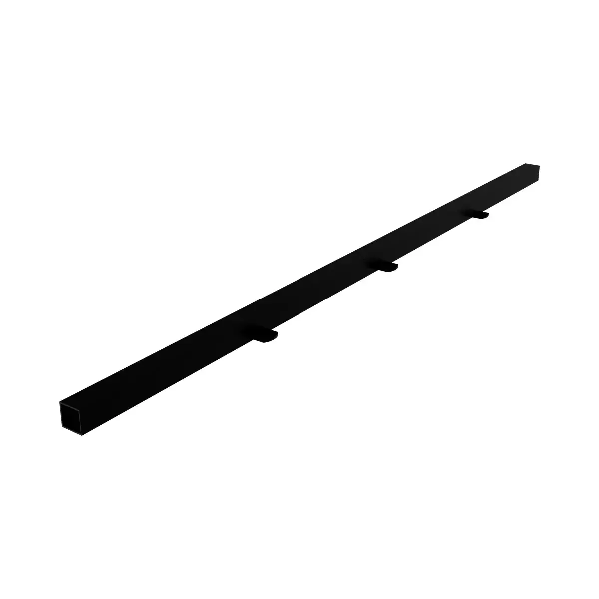 Entretoise pour Module Central Square Noir Sablé L.97,8 cm - Lot de 4 - Ligne Square 25 noir