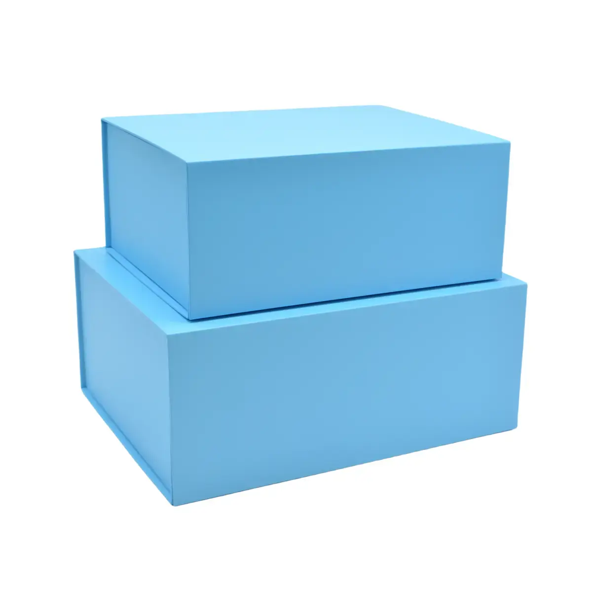 Boîte cadeau pliable bleu ciel 33x25,5x14cm – Paquet de 5 - Boites cadeaux carton pliables-3