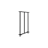 Cadre de Milieu pour Module Central Square Noir Sablé H.133 cm
