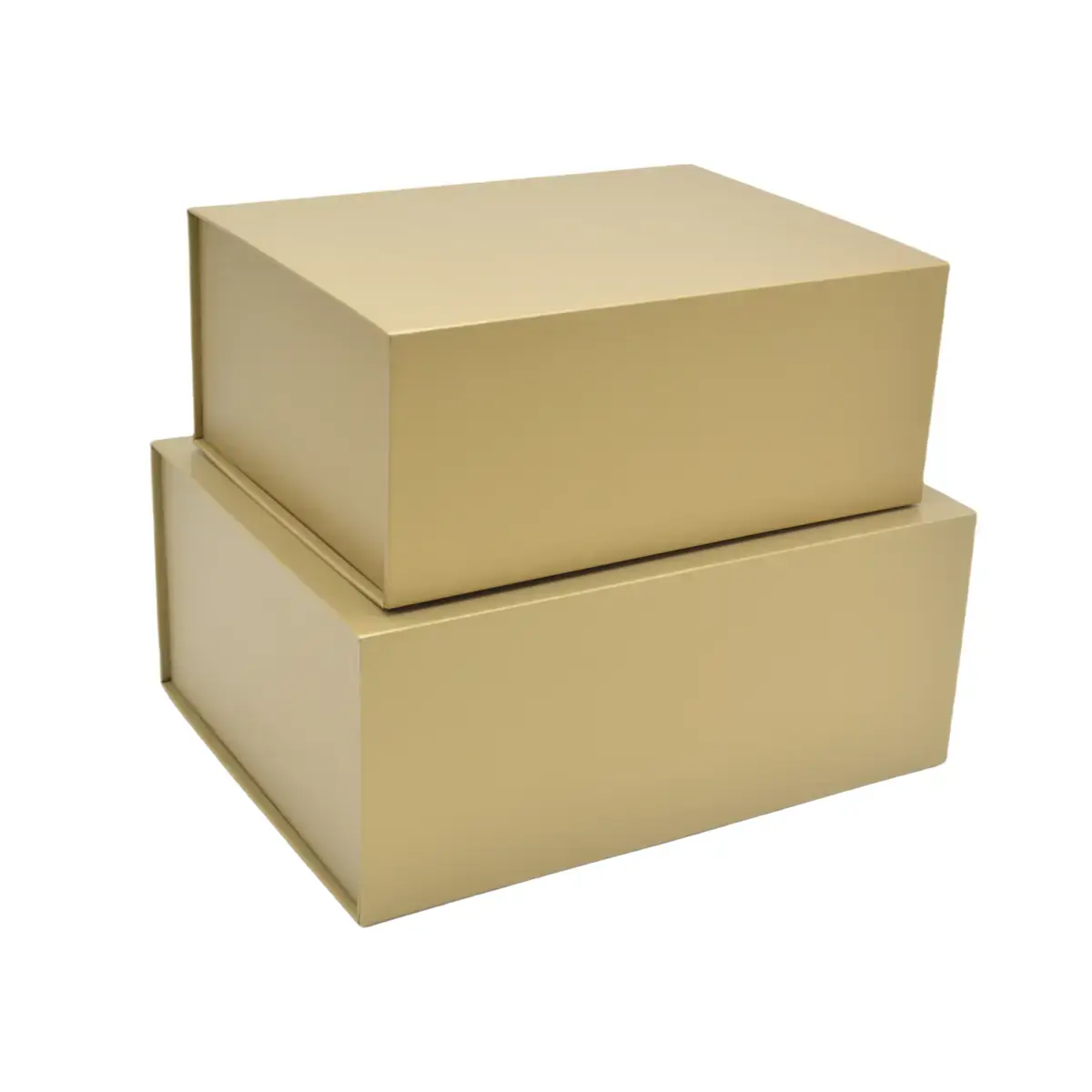 Boîte cadeau pliable or 33x25,5x14cm – Paquet de 5 - Boites cadeaux carton pliables-3