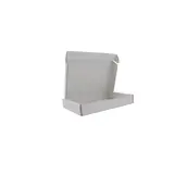 Carton d'expédition blanc 20x13x3 cm – Boîte carton kraft renforcé 365g – fermeture sans adhésif - Lot de 20