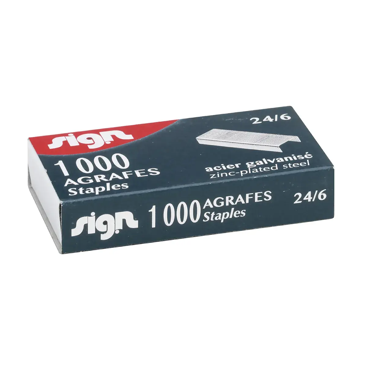 Agrafes Standard Sign 24/6 en Acier Galvanisé - Paquet de 4000 - Agrafage
