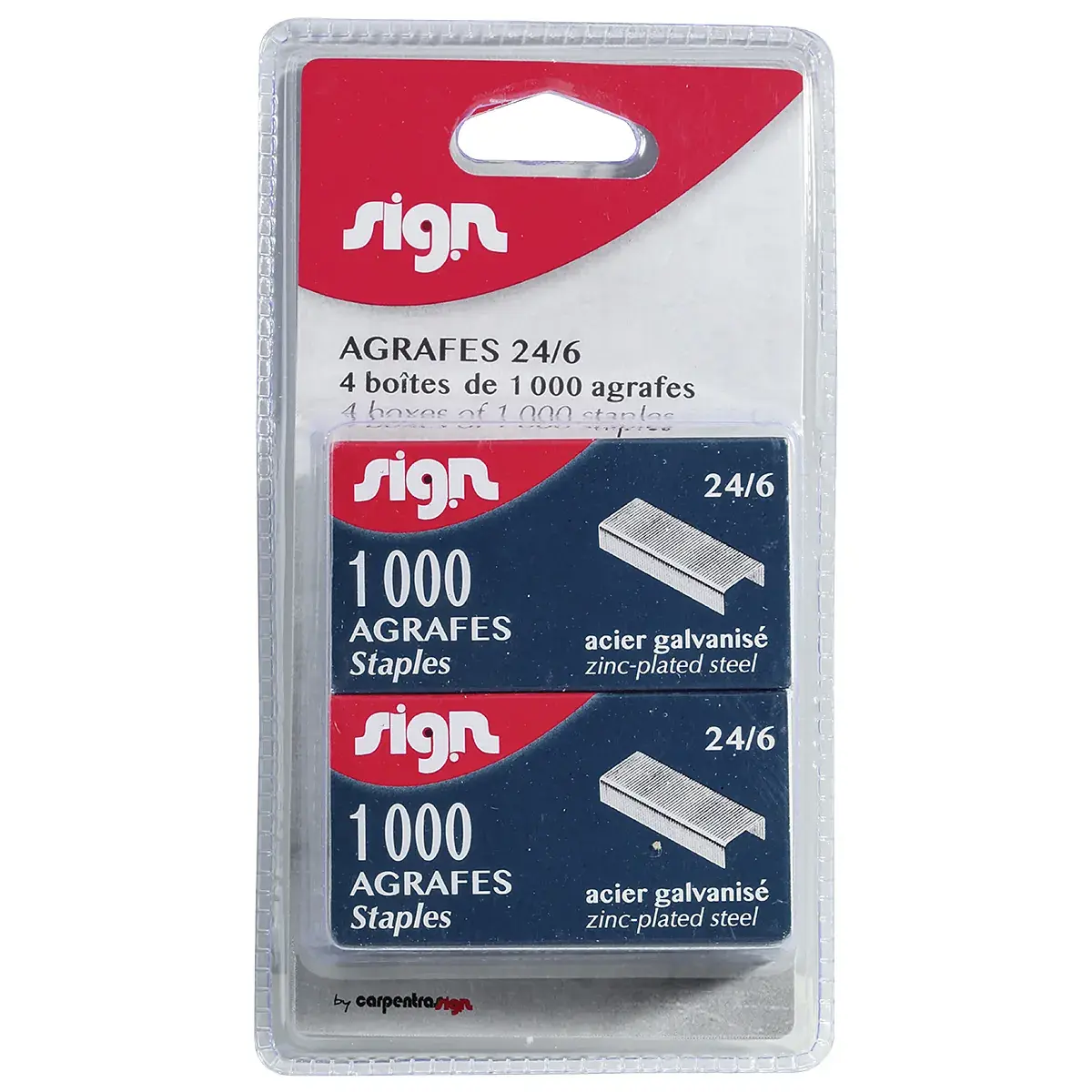 Agrafes Standard Sign 24/6 en Acier Galvanisé - Paquet de 4000 - Agrafage-3