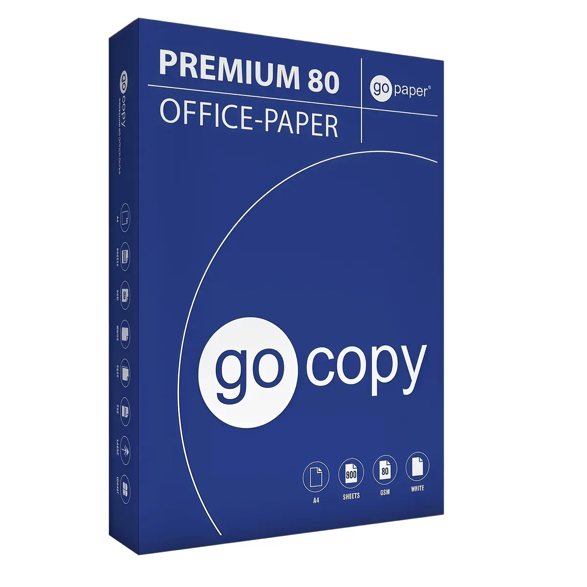 Papier A4 extra blanc 80g Go Copy Premium CIE 160 - Ramette de 500 feuilles - Papier imprimante