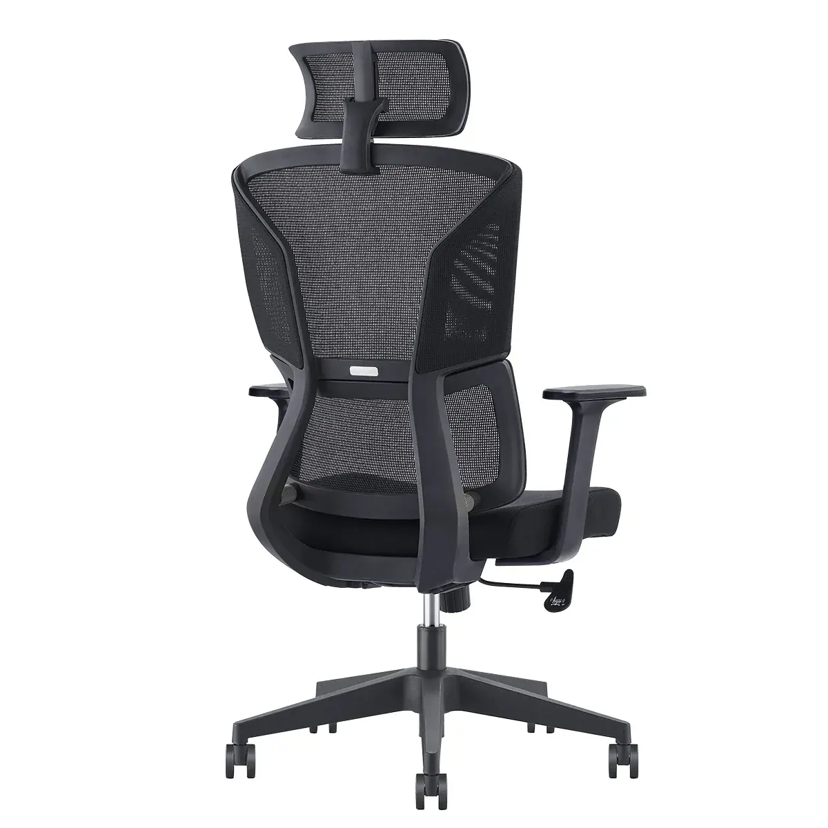 Fauteuil de bureau ergonomique haut dossier avec appui‑tête 520 Noir - Dossier résille, soutien lombaire, charge 110 kg - Sièges de bureaux, Fauteuils de bureaux-4