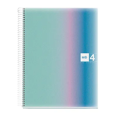Cahier à spirale Miquelrius Aurora 5/5 - A4 - Aurora Santorini - L 21 x H 29,7 cm - Cahiers et blocs notes