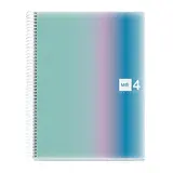 Cahier à spirale Miquelrius Aurora 5/5 - A4 - Aurora Santorini - L 21 x H 29,7 cm