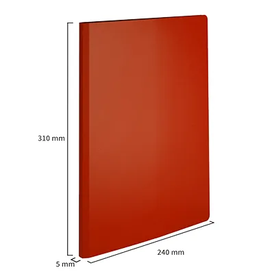 Porte-vues A4 60 vues – Protège-documents 30 pochettes souple - Rouge - Protèges-documents, Porte-vues-4
