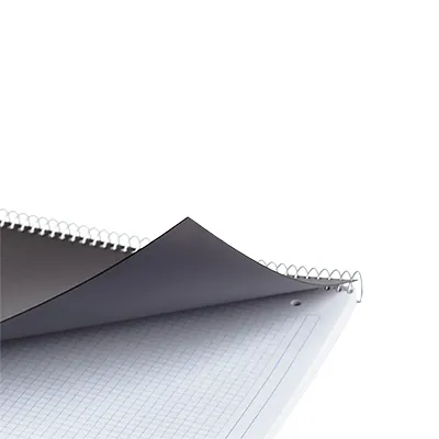 Cahier à spirale Miquelrius 5/5 - A5 - Bleu - L 14,8 x H 21 cm - Cahiers et blocs notes-5