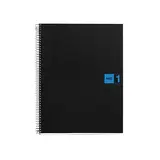 Cahier à spirale Miquelrius 5/5 - A4 - Bleu - L 21 x H 29,7 cm - Blocs notes, Cahiers