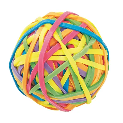 Balle de Bracelets Élastiques Multicolores 70g - Bracelets élastiques caoutchouc
