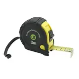 Mètre ruban 3 mètres bi-matière Wonday noir/jaune