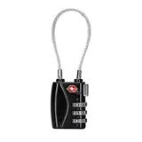 Cadenas à Câble Souple TSA 35mm - Combinaison 3 Chiffres - Boîtes à clés, Cadenas