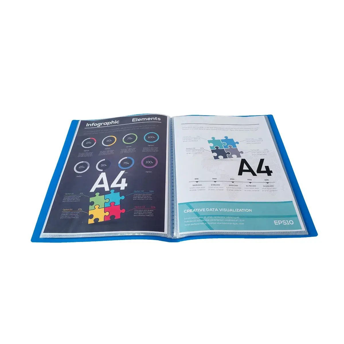 Protège-documents personnalisable 80 vues A4 - Protèges-documents, Porte-vues-2
