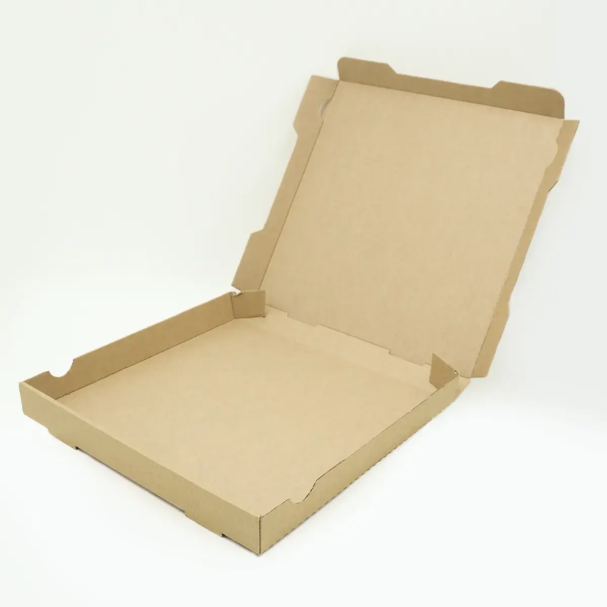 Boîte à pizza carton kraft brun neutre 29 x 29 x 4 cm – Lot de 100 - Emballage snacking-2