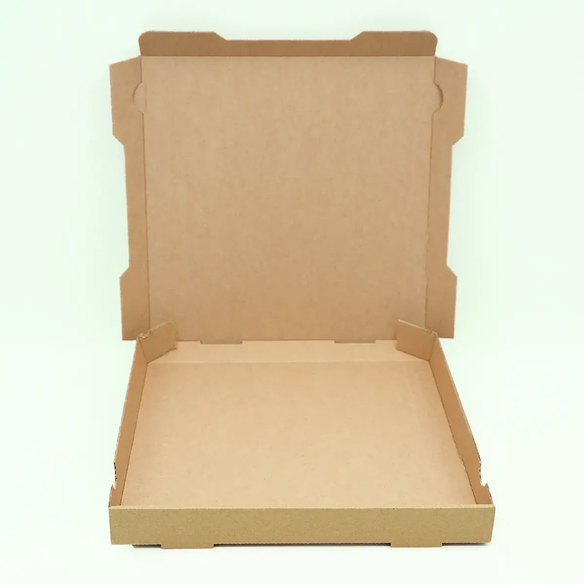 Boîte à pizza carton kraft brun neutre 29 x 29 x 4 cm – Lot de 100 - Emballage snacking-3