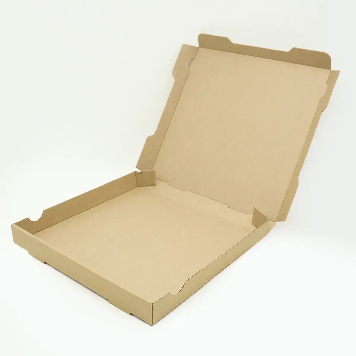 Boîte à pizza carton kraft brun neutre 33 x 33 x 4 cm – Lot de 100 - Emballage snacking-2
