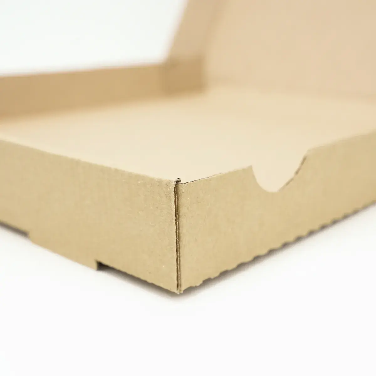 Boîte à pizza carton kraft brun neutre 33 x 33 x 4 cm – Lot de 100 - Emballage snacking-5
