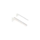 Console inclinée 16° Square pour tablette L 28 cm blanc sablé (La paire) - Ligne Square 25 blanc