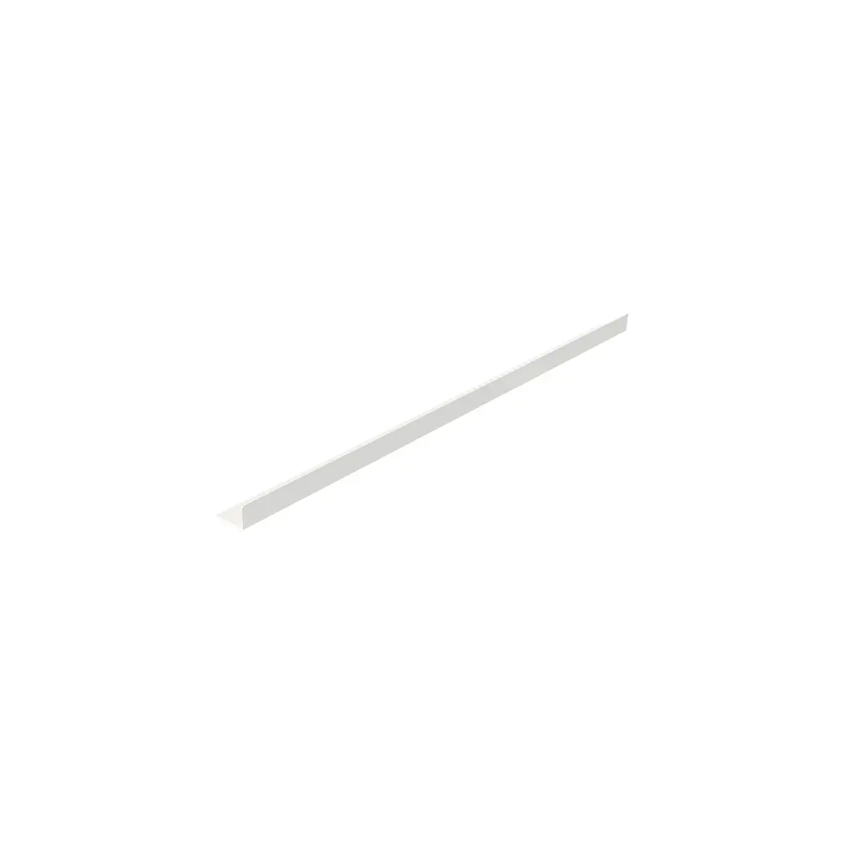 Frontale métallique Square pour tablette L 60 cm blanc sablé - Ligne Square 25 blanc