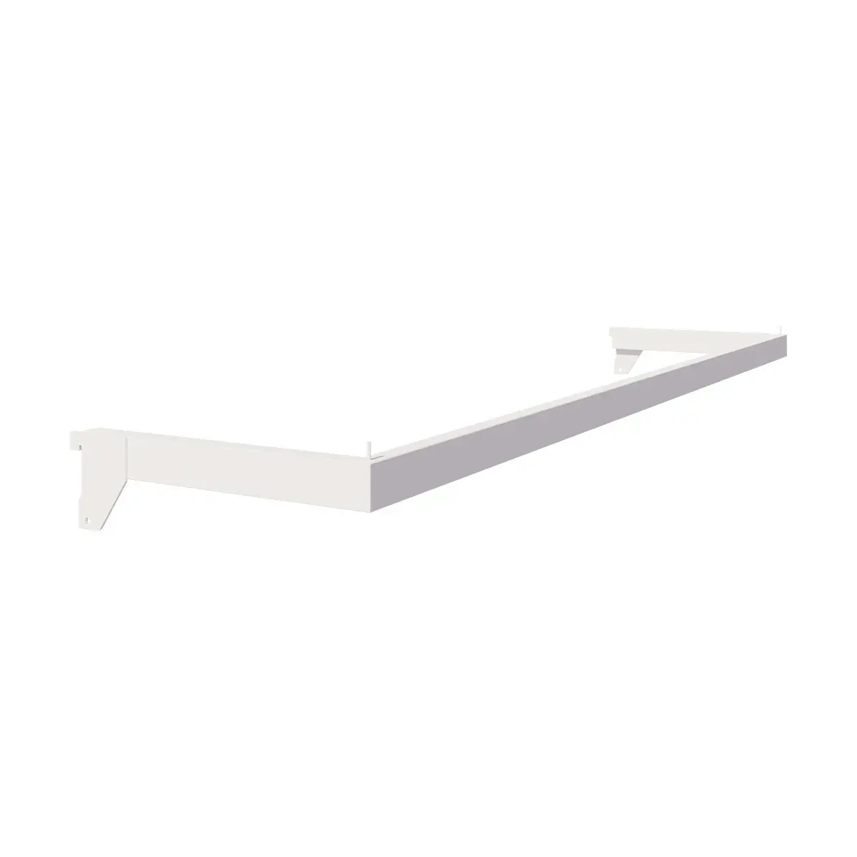 Barre guidon de penderie Square autoporté blanc sable L 100 x P 24 cm - Ligne Square 25 blanc