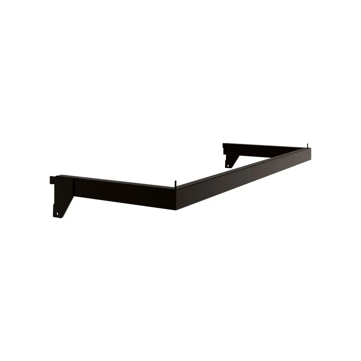 Barre guidon de penderie Square noir sablé L 60 x P 24 cm - Ligne Square 25 noir