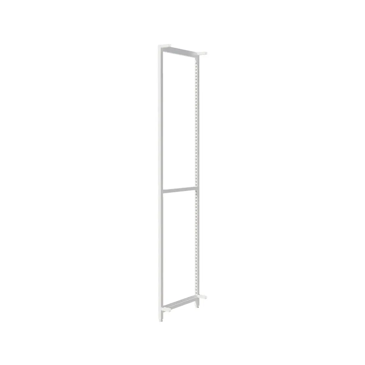 Cadres latéraux Square H 200 cm x P 46,4 cm blanc sablé (Lot de 2) - Ligne Square 25 blanc